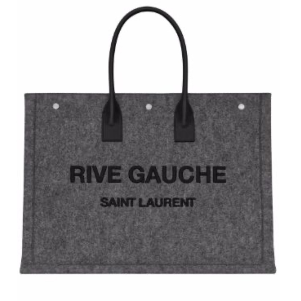Like New Wool Saint Laurent Rive Gauche Tote